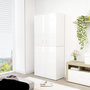 Voir la diapositive 1 : VIDAXL Armoire a chaussures Blanc brillant 80x39x178cm Bois ingenierie