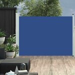 VIDAXL Auvent lateral retractable de patio 120x500 cm Bleu