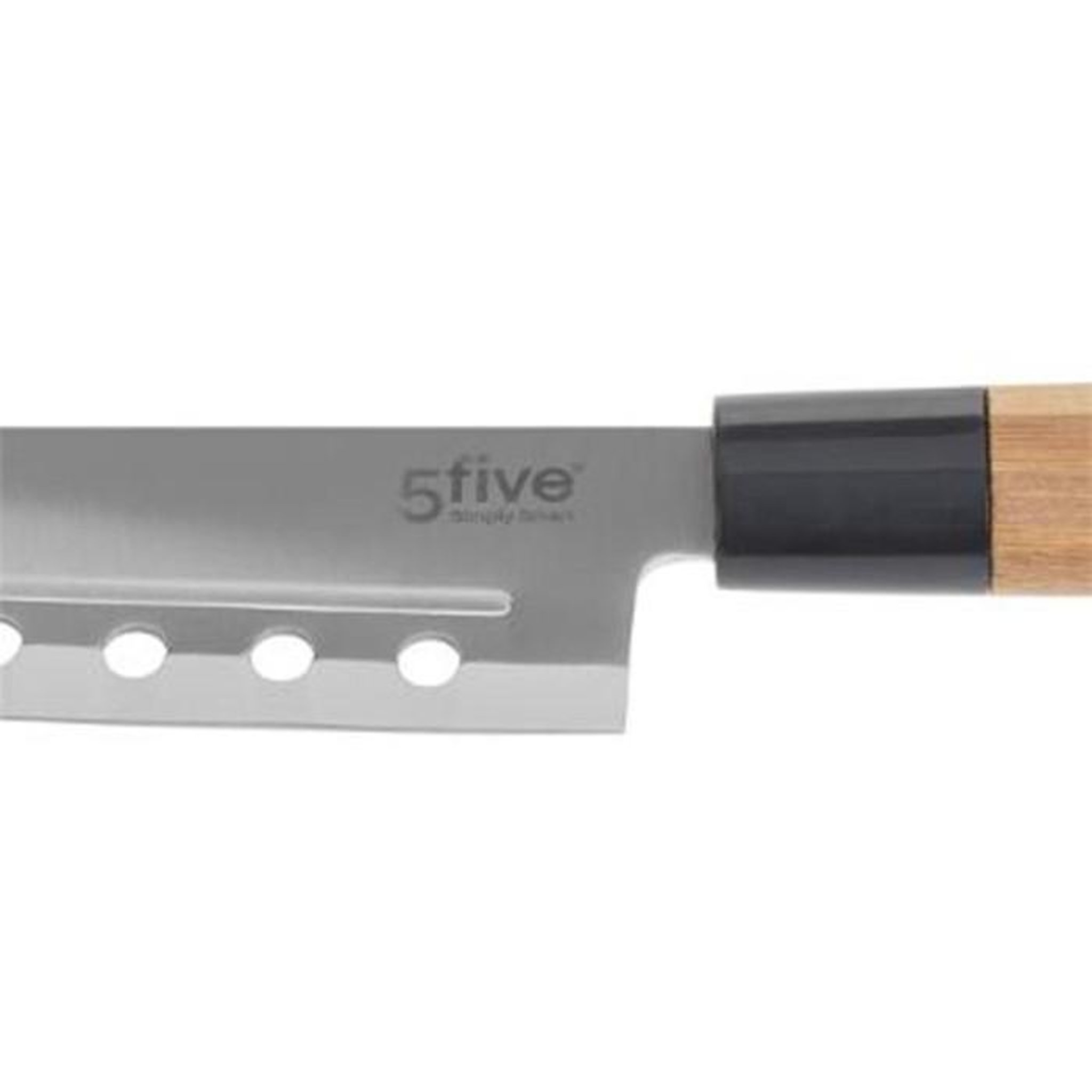 Voir la diapositive 3 : FIVE Couteau Santoku en Bambou  Java  30cm Naturel