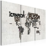 Paris Prix Tableau Imprimé  Carte en Italien. Coloris disponibles : Multicolore