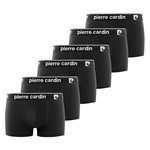 PIERRE CARDIN Lot de 6 boxers homme en coton Basic. Coloris disponibles : Noir