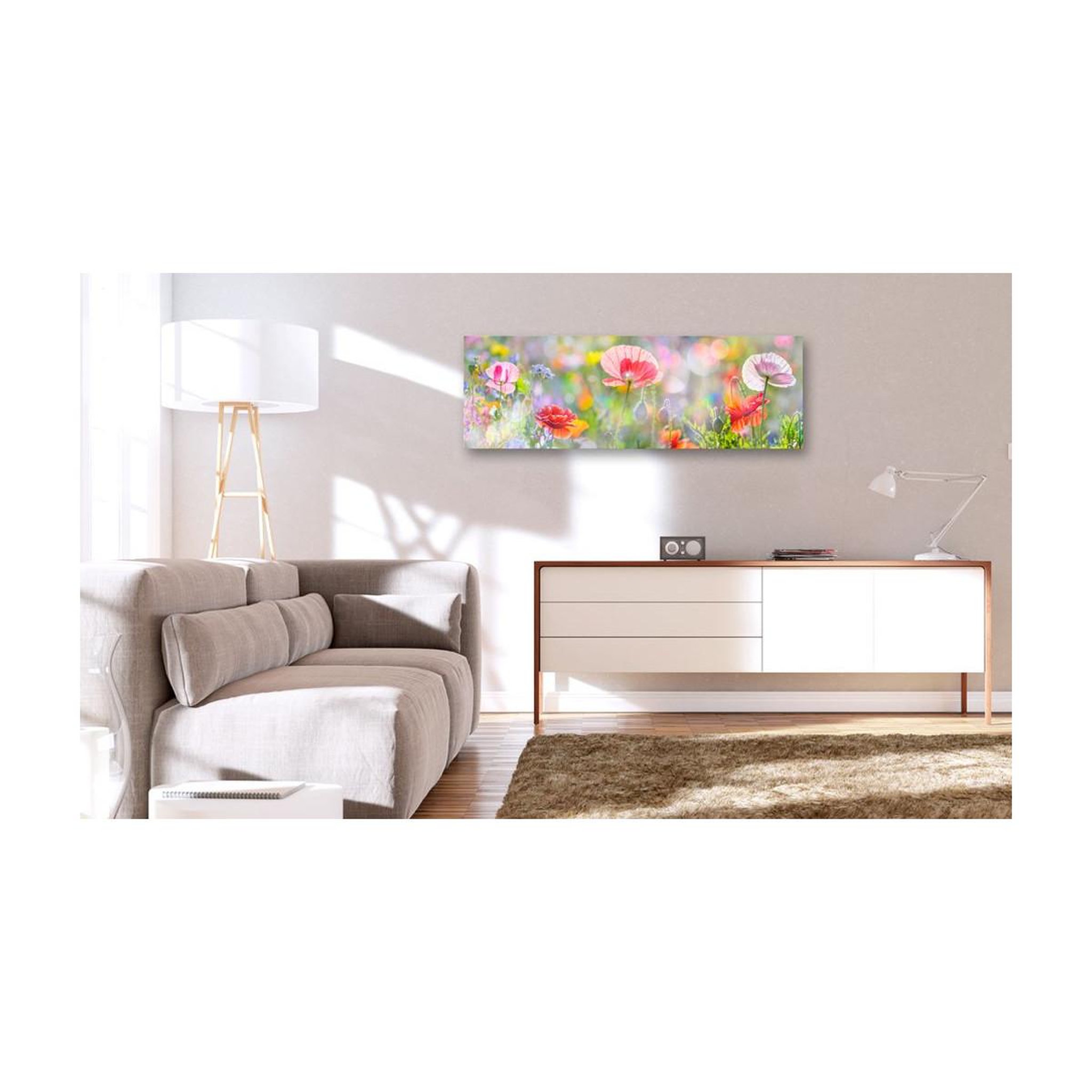 Voir la diapositive 2 : Paris Prix Tableau imprimé  rainbow of morning poppies