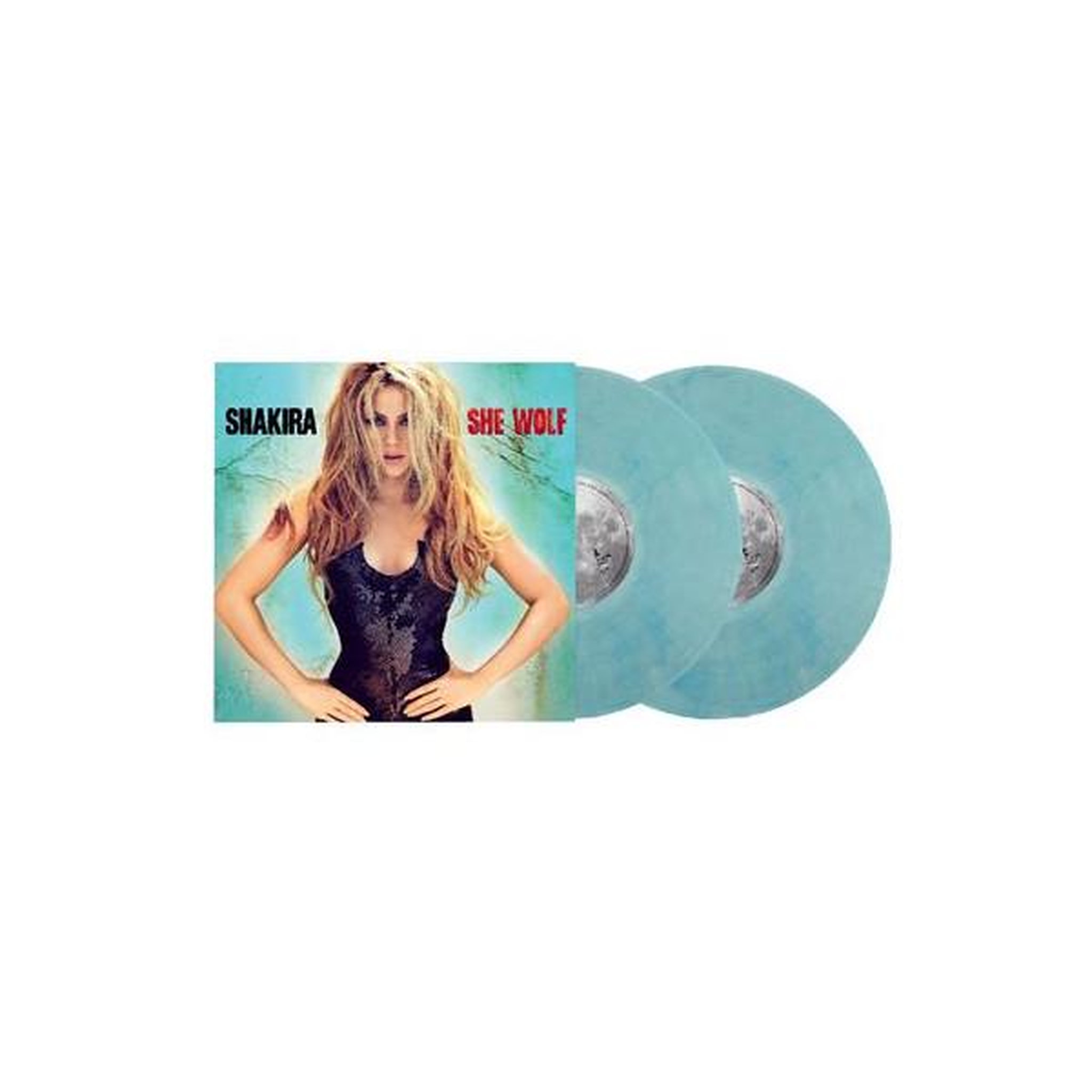 Shakira She Wolf Vinyle Bleu Translucide