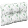 Voir la diapositive 4 : VIDAXL Coussins de palette lot de 2 motif de feuilles tissu