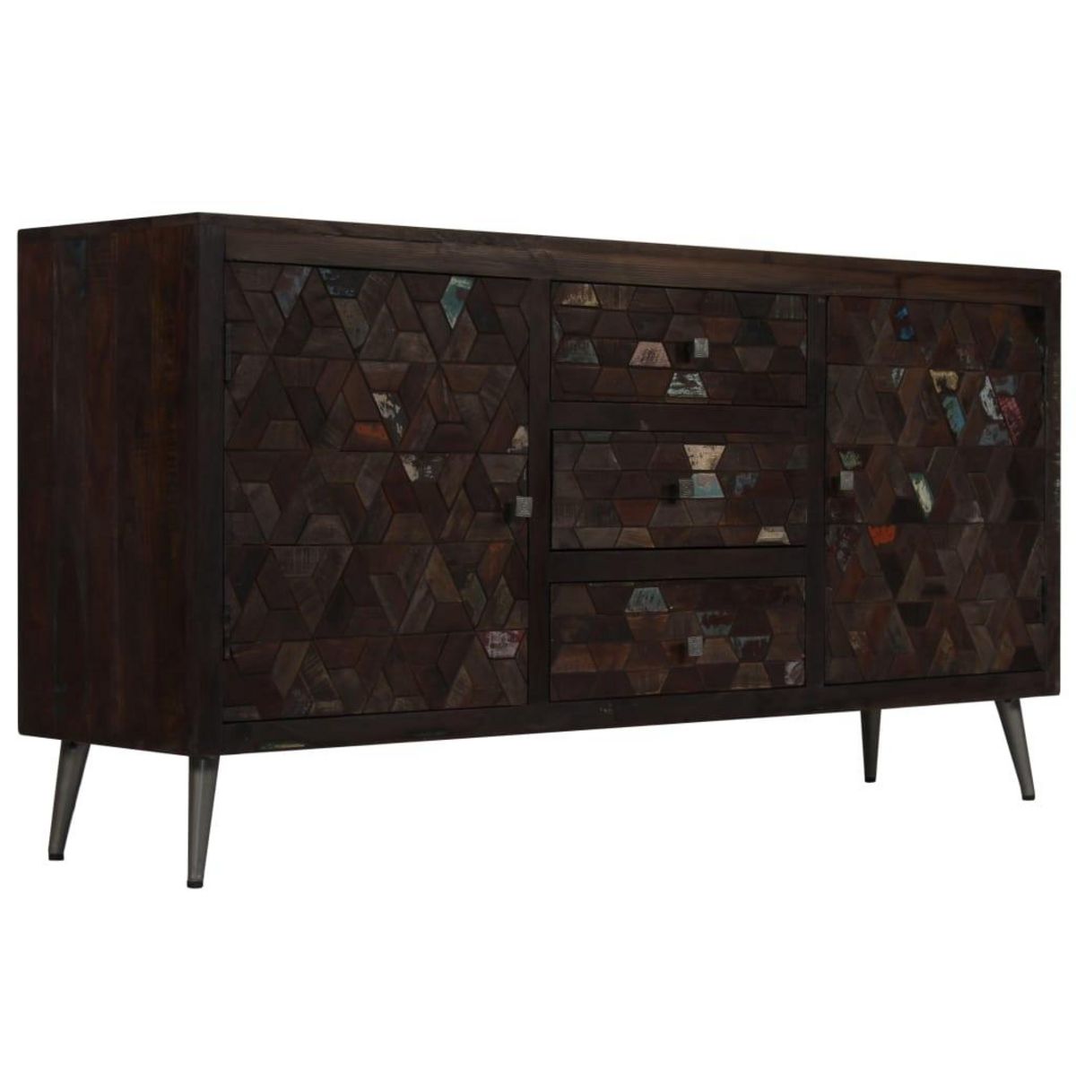VIDAXL Buffet Bois de recuperation solide 160x40x80 cm