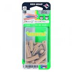 RED HEAD Lot de 25 chevilles RED HEAD, Diam.8 x L.32 mm