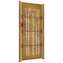 Voir la diapositive 5 : VIDAXL Portail de jardin 105x205 cm acier corten design de bambou