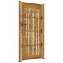Voir la diapositive 5 : VIDAXL Portail de jardin 105x205 cm acier corten design de bambou