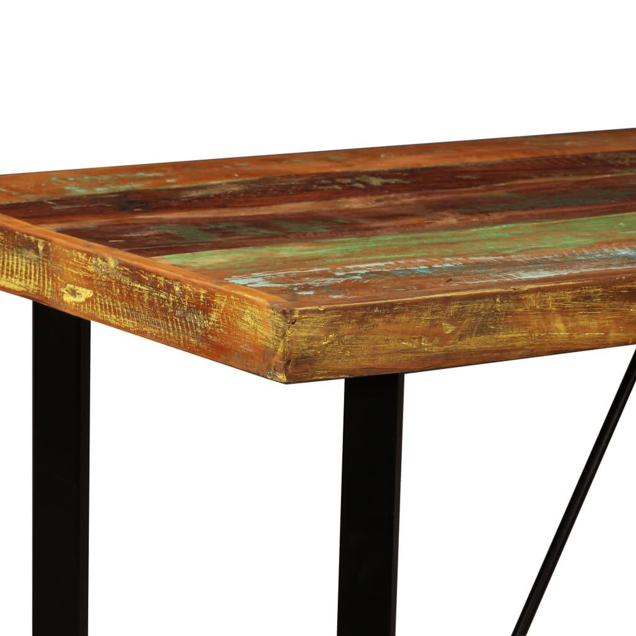 Voir la diapositive 3 : VIDAXL Table de bar Bois massif de recuperation 120x60x107 cm