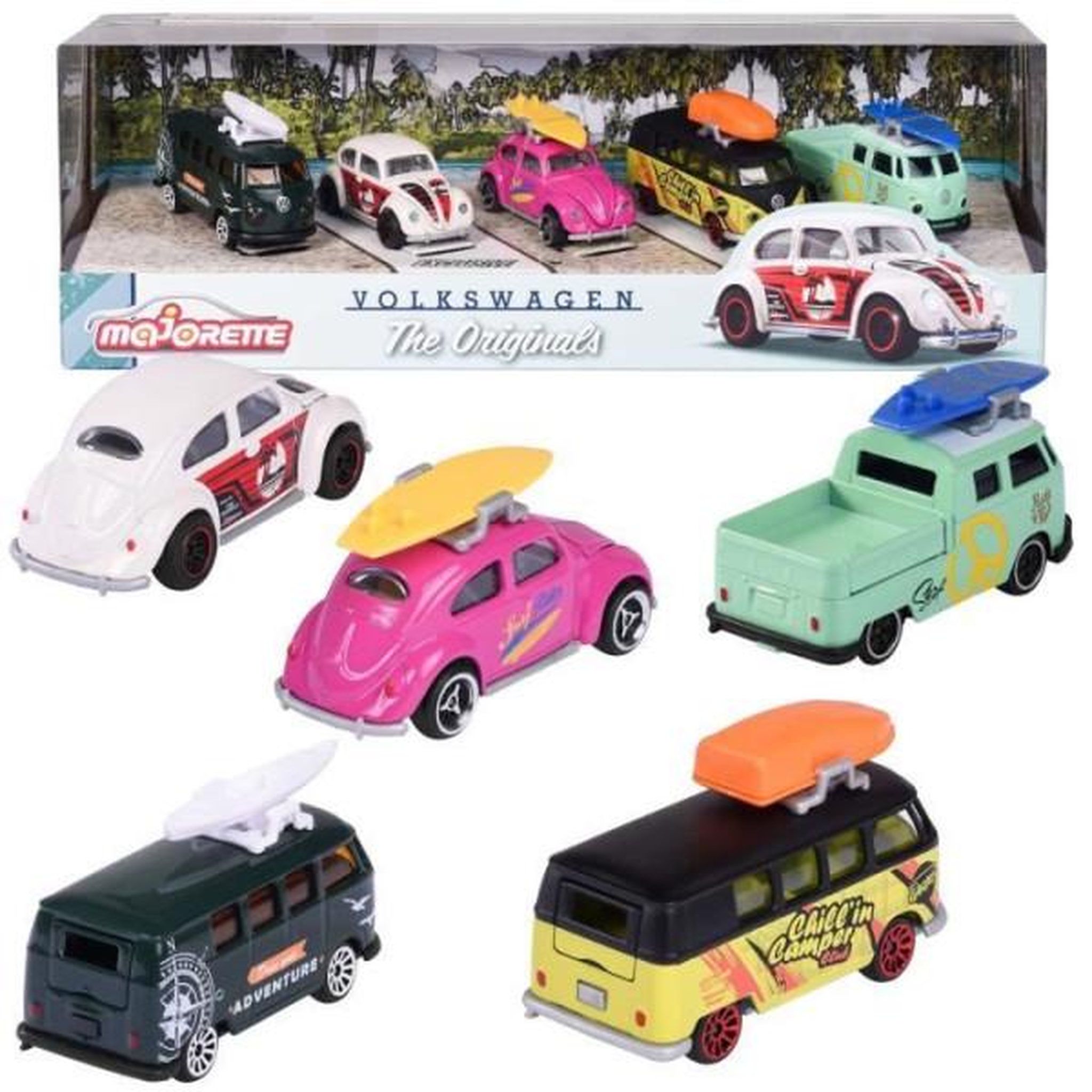 Majorette Voitures Majorette Volkswagen The Originals Giftpack 5 pièces