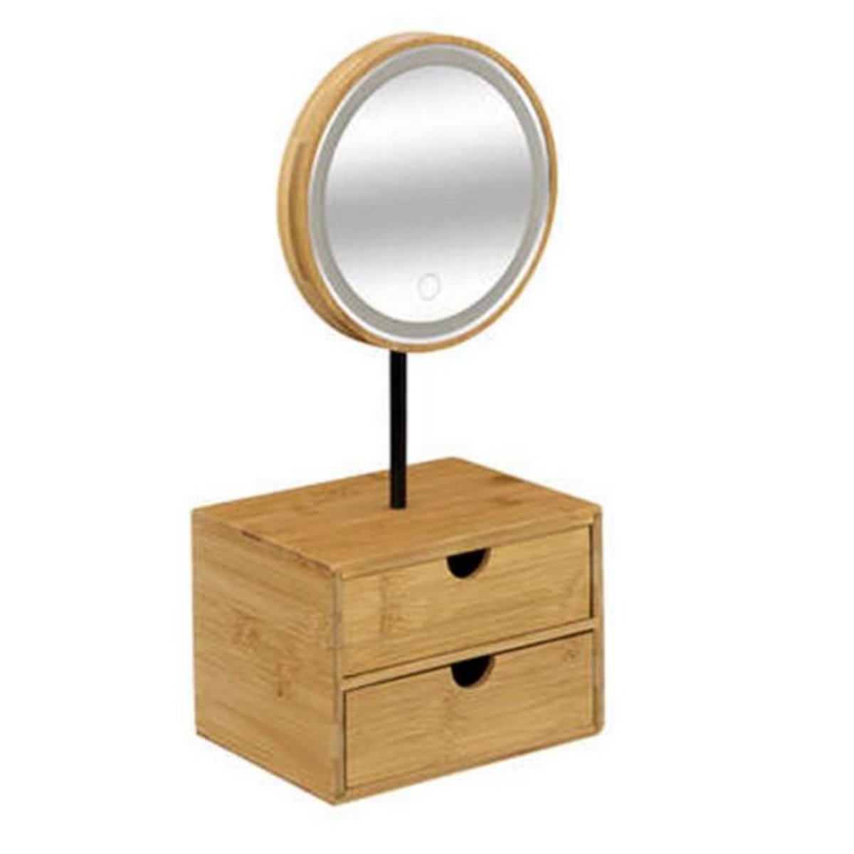 FIVE Miroir de Salle de Bain Led  Organiseur  45cm Beige