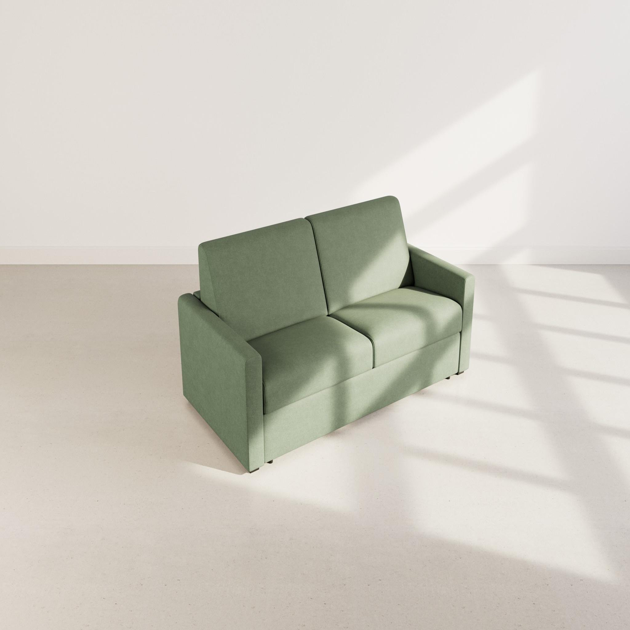 Voir la diapositive 6 : BEST MOBILIER Julia - canapé 3 places convertible express couchage quotidien 140 cm matelas 14 cm en tissu