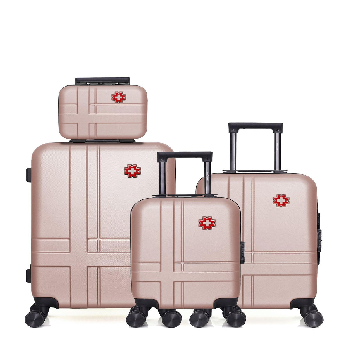 SWISS KOPPER SWISS KOPPER  -  Lot de 4  -  Valise weekend, valise cabine, valise cabine XXS et vanity USTER