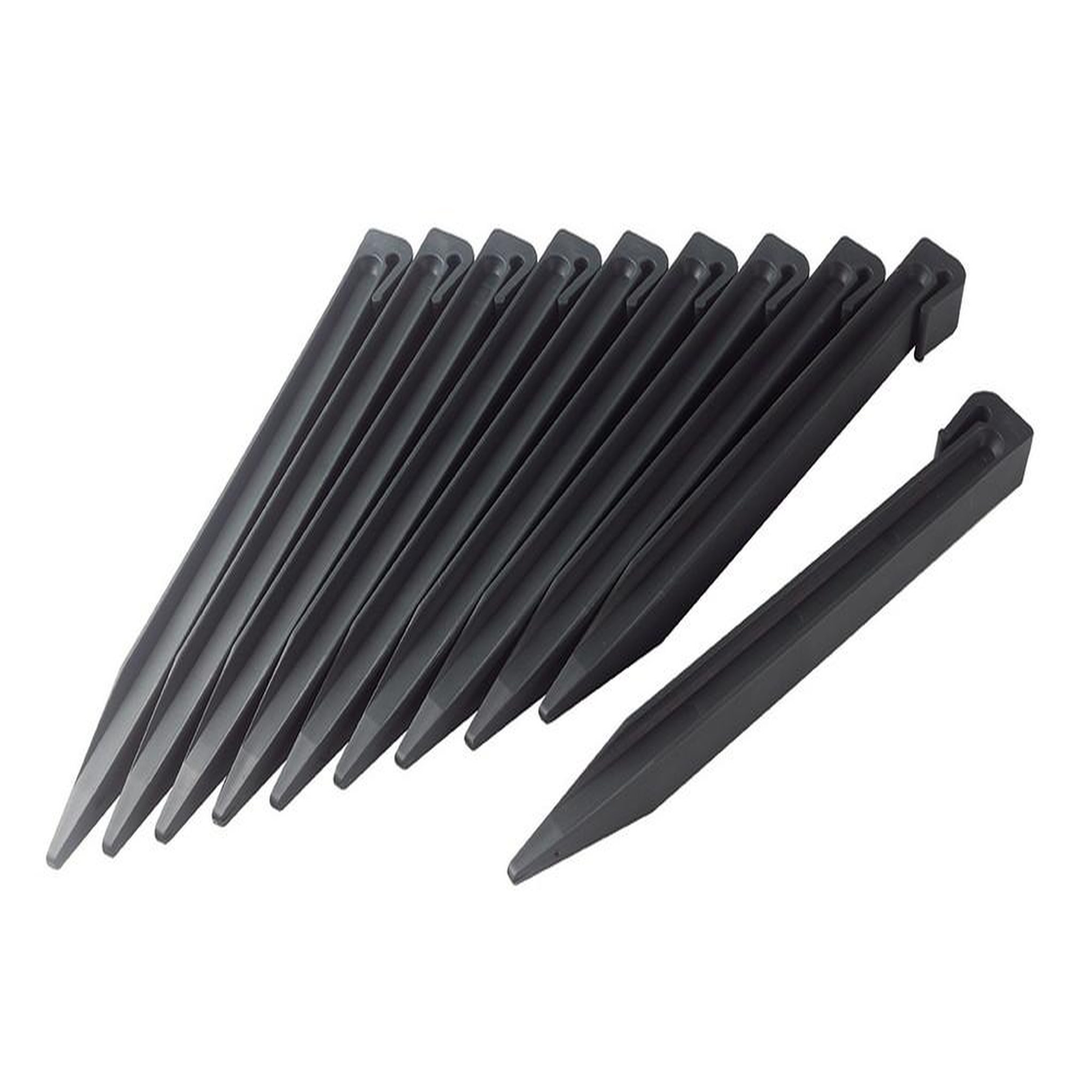 Nortene Lot de 10 piquets d'ancrage Etik Fix vert clair - PP pour bordure ETIK BORDURA