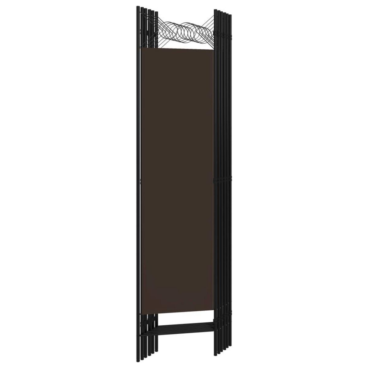 VIDAXL Cloison de separation 6 panneaux Marron 240x180 cm