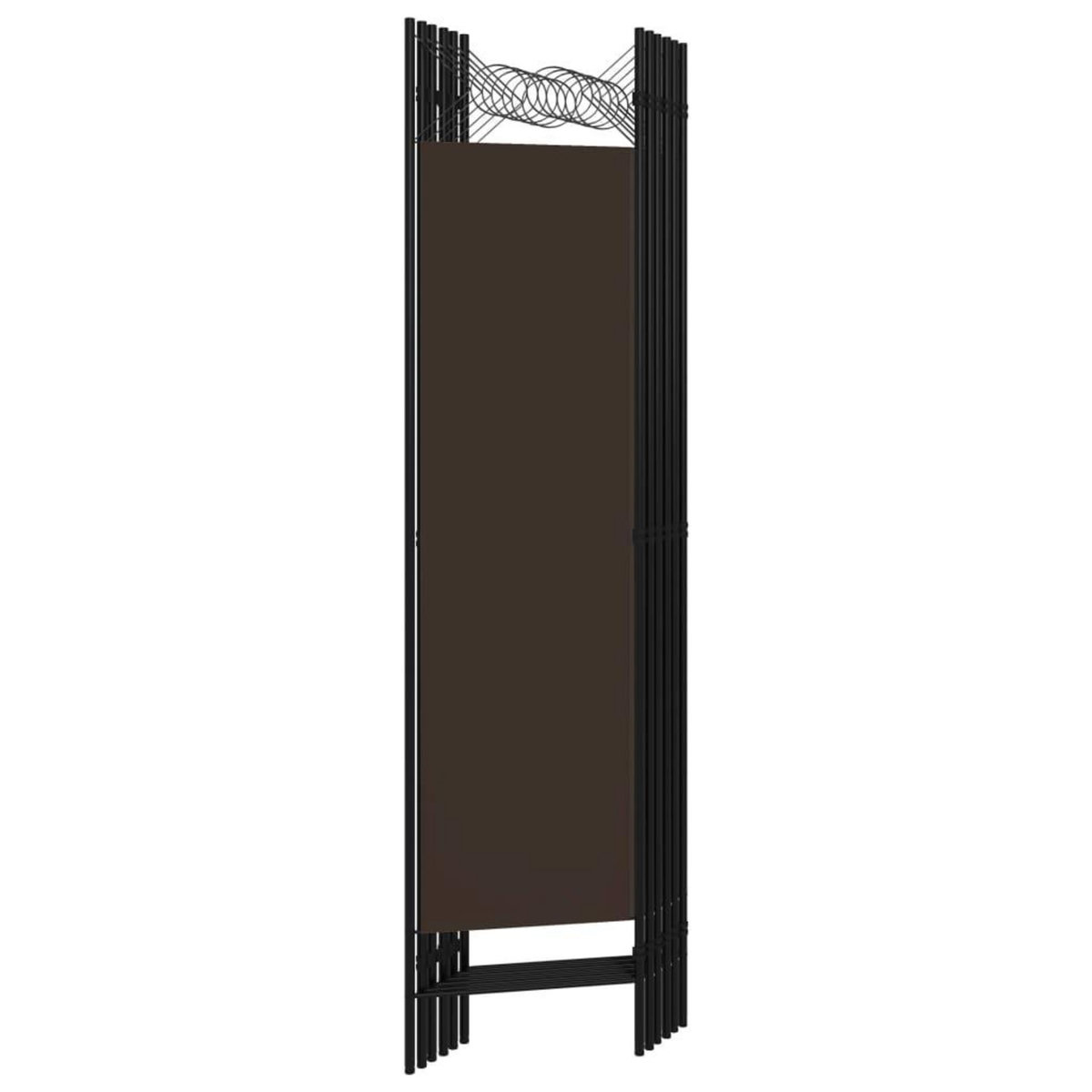 VIDAXL Cloison de separation 6 panneaux Marron 240x180 cm