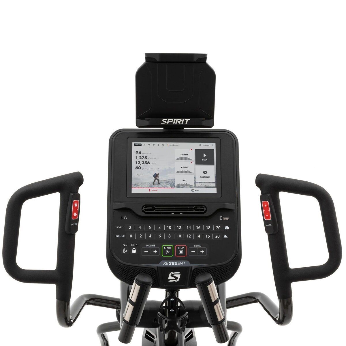 Spirit Vélo Elliptique de Fitness  - Spirit - Modèle XE395 ENT - Bluetooth/App - Maison/Appartement