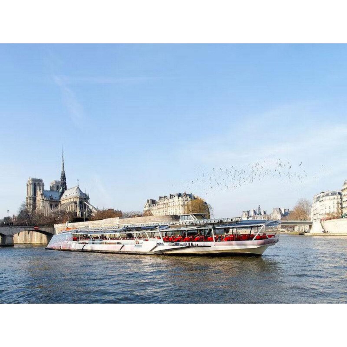 Smartbox Découverte de Paris lors d'un déjeuner croisière sur la Seine pour 2 adultes - Coffret Cadeau Gastronomie