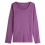 Voir la diapositive 3 : INEXTENSO T-shirt manches longues violet en coton femme
