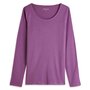 INEXTENSO T-shirt manches longues violet en coton femme