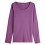 Voir la diapositive 3 : INEXTENSO T-shirt manches longues violet en coton femme