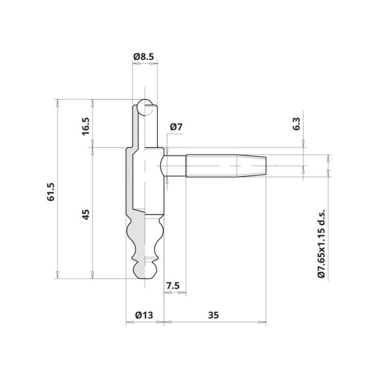 OTLAV Cote mâle fiche 190 13 Phosphatée OTLAV CG190130G204