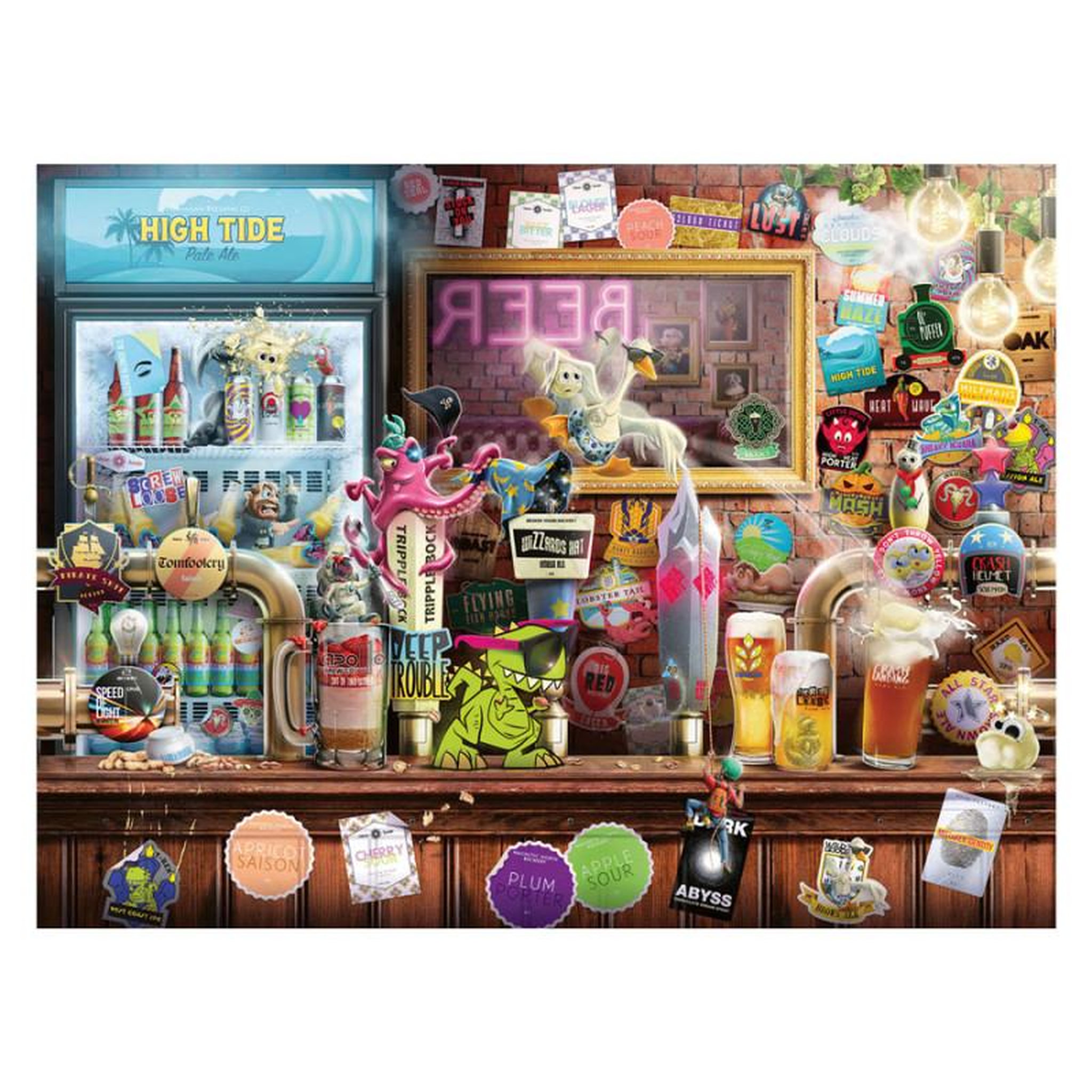 Voir la diapositive 2 : RAVENSBURGER Ravensburger - Jigsaw puzzle Craft Beers, 1500 pcs. 175109