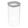 Voir la diapositive 1 : FIVE Bocal en Verre  Hermet  1,6L Transparent & Beige