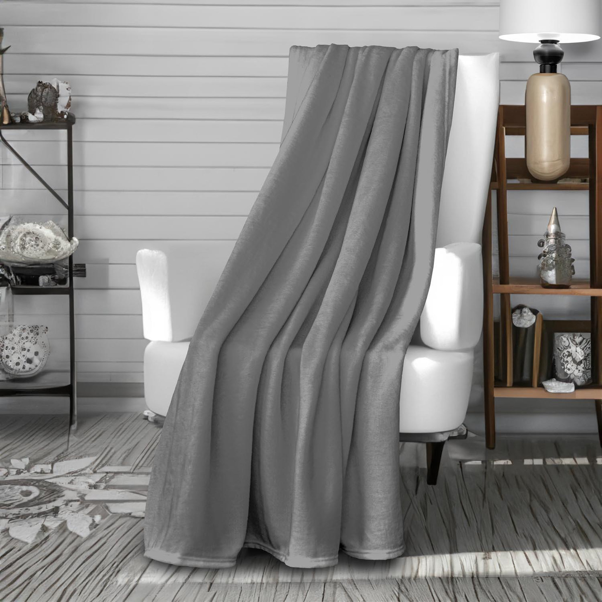 Voir la diapositive 1 : SOLEIL D'OCRE Couverture, Plaid en flanelle CALIN par Soleil d'Ocre