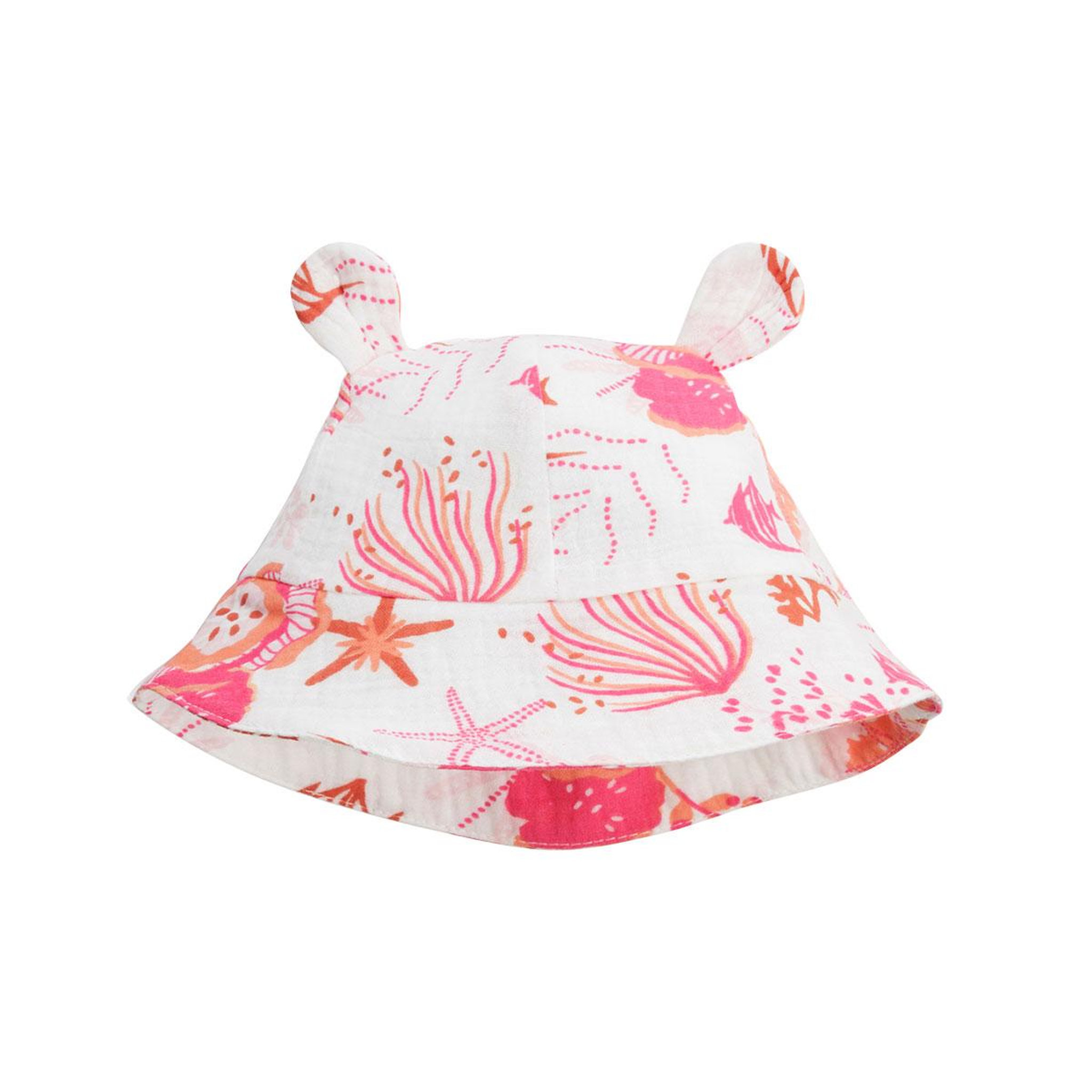 Petit Béguin Bob bébé en gaze de coton Bahamas. Coloris disponibles : Beige