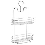 FIVE Etagère de douche ou baignoire en métal - 2 Niveaux - 25 x 41 cm