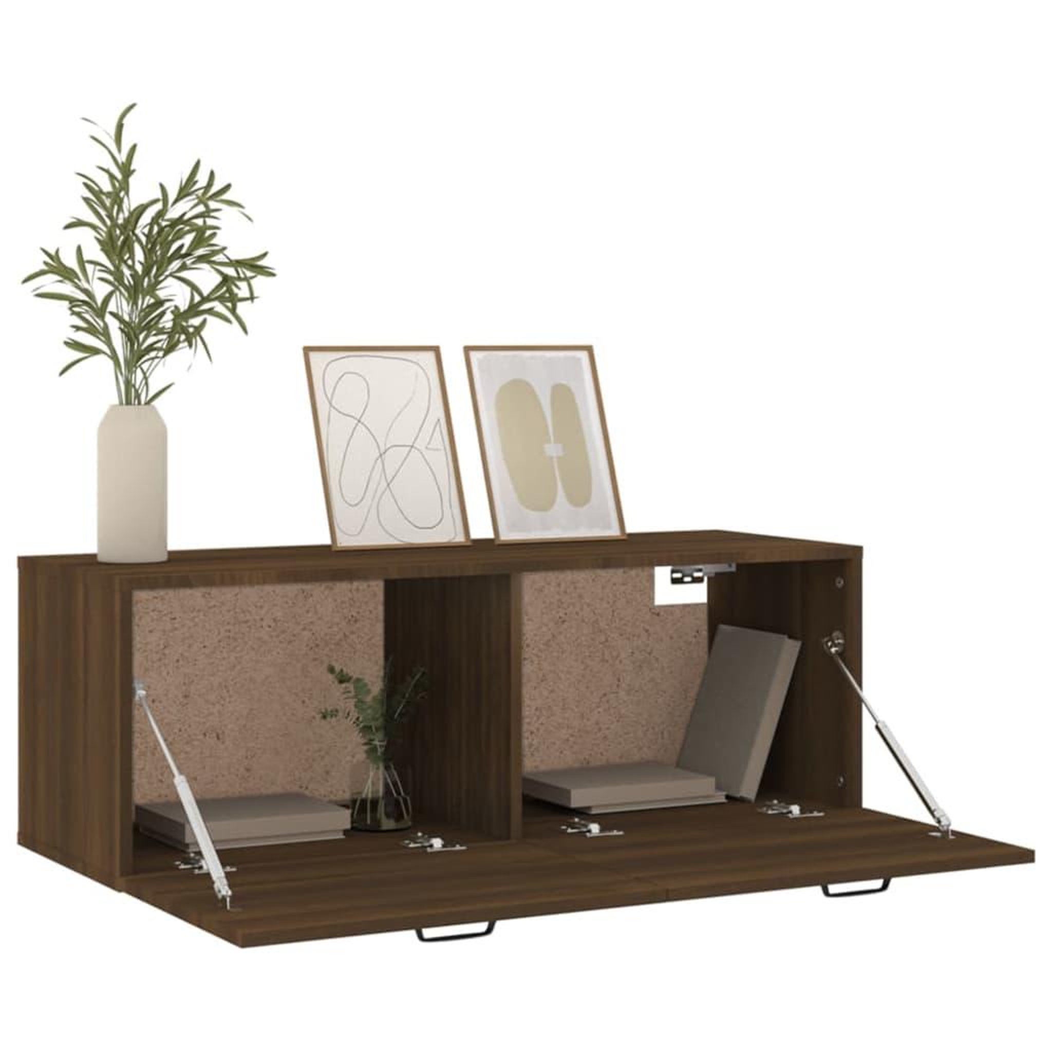 Voir la diapositive 4 : VIDAXL Armoire murale Chene marron 100x36,5x35 cm Bois d'ingenierie