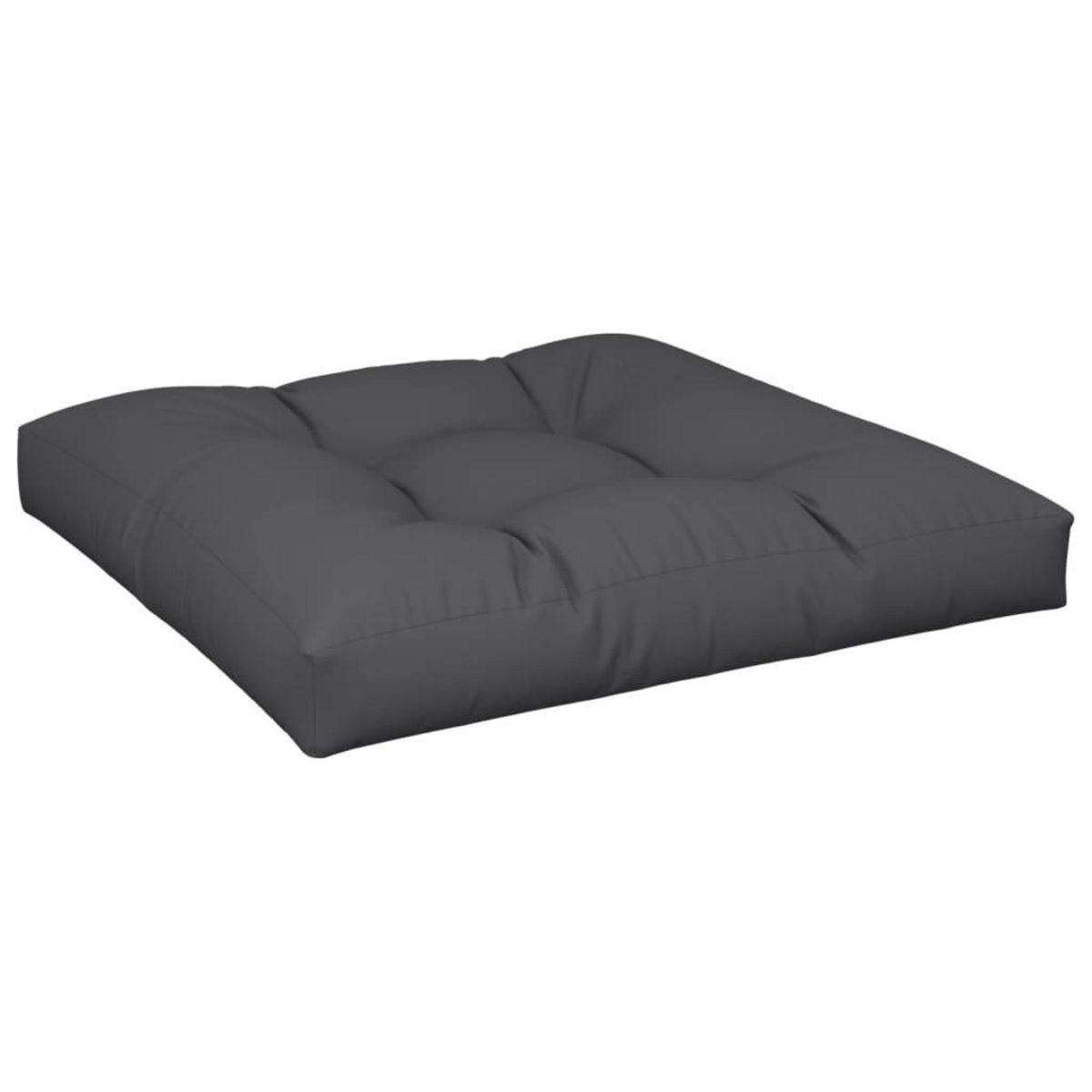 VIDAXL Coussin de palette noir 70x70x12 cm tissu