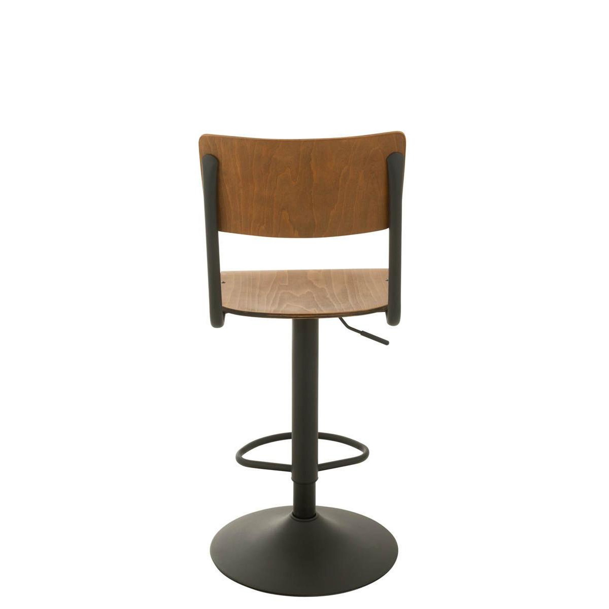 Voir la diapositive 5 : J-LINE Tabouret de bar en bois  mauricio  105cm marron