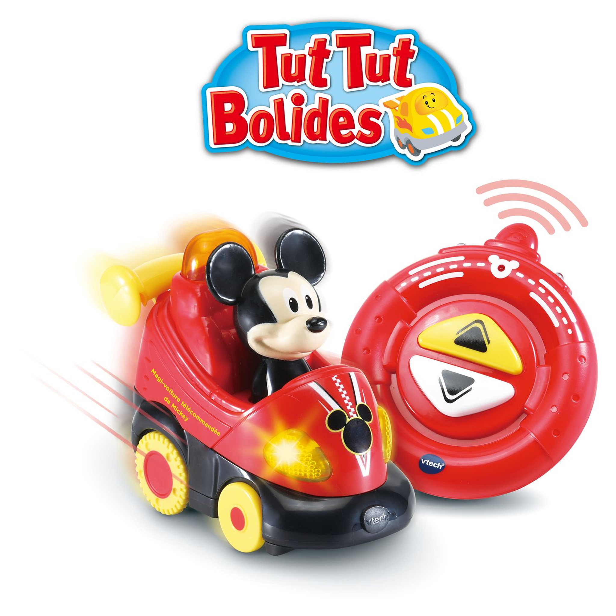 Voir la diapositive 2 : VTECH Tut Tut Bolides - La magi-voiture télécommandée de Mickey 