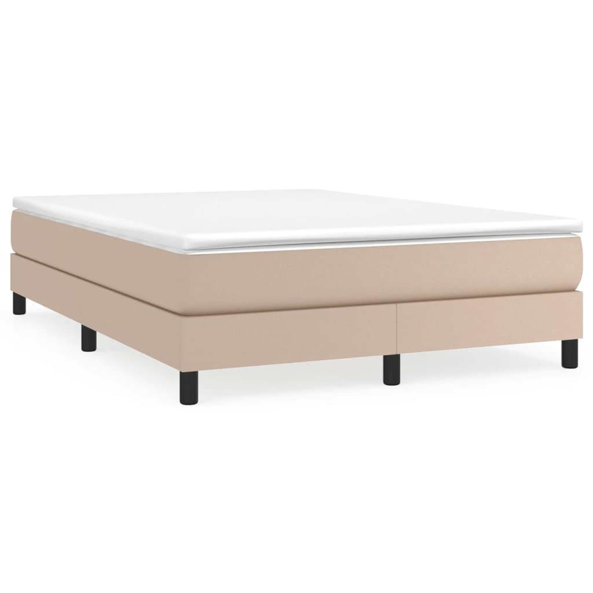 Voir la diapositive 2 : VIDAXL Cadre de lit sans matelas cappuccino 140x190 cm similicuir