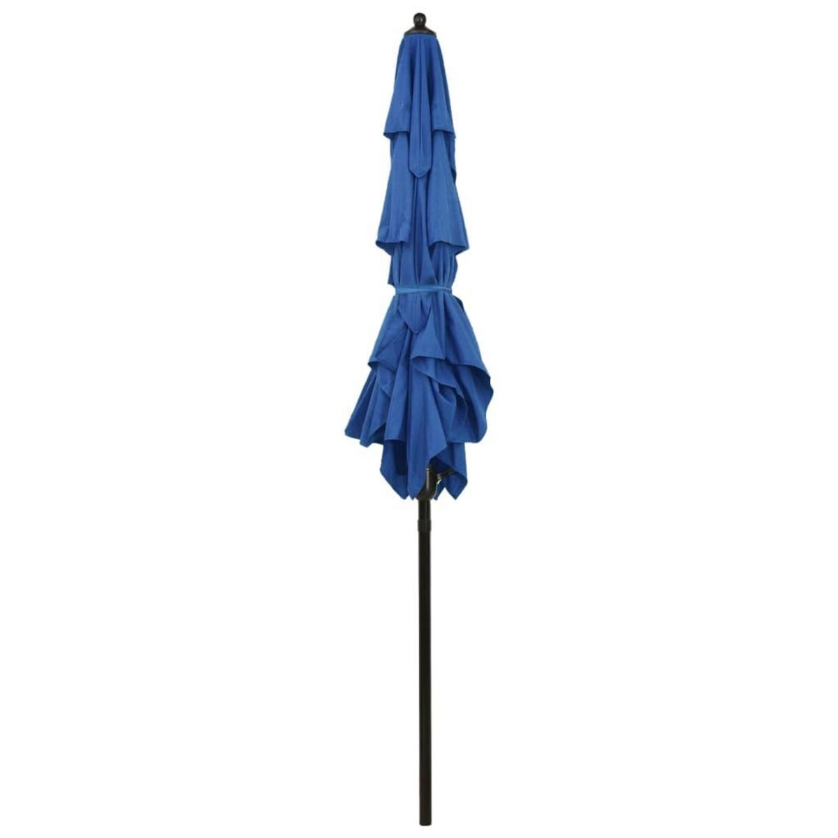 VIDAXL Parasol de jardin a 3 niveaux avec mat en aluminium bleu azure