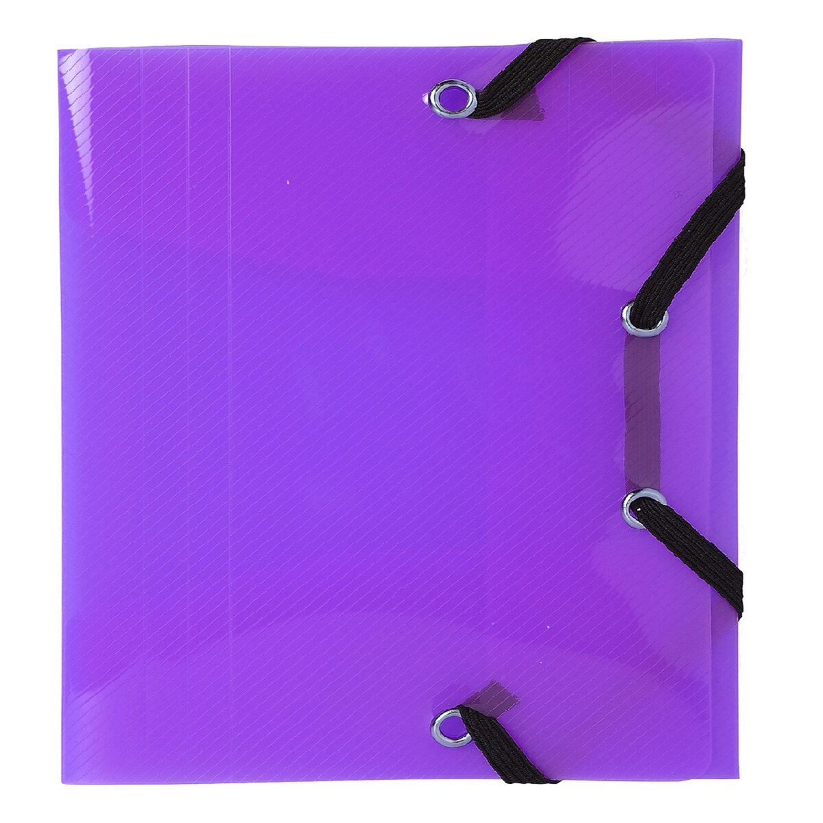 EXACOMPTA  Chemise polypropylène à élastiques violet translucide