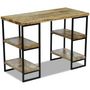 Voir la diapositive 2 : VIDAXL Bureau en bois de manguier 110 x 50 x 76 cm