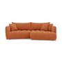 Voir la diapositive 3 : LISA DESIGN Cassiopee - canapé d'angle droit 4 places en tissu texturé
