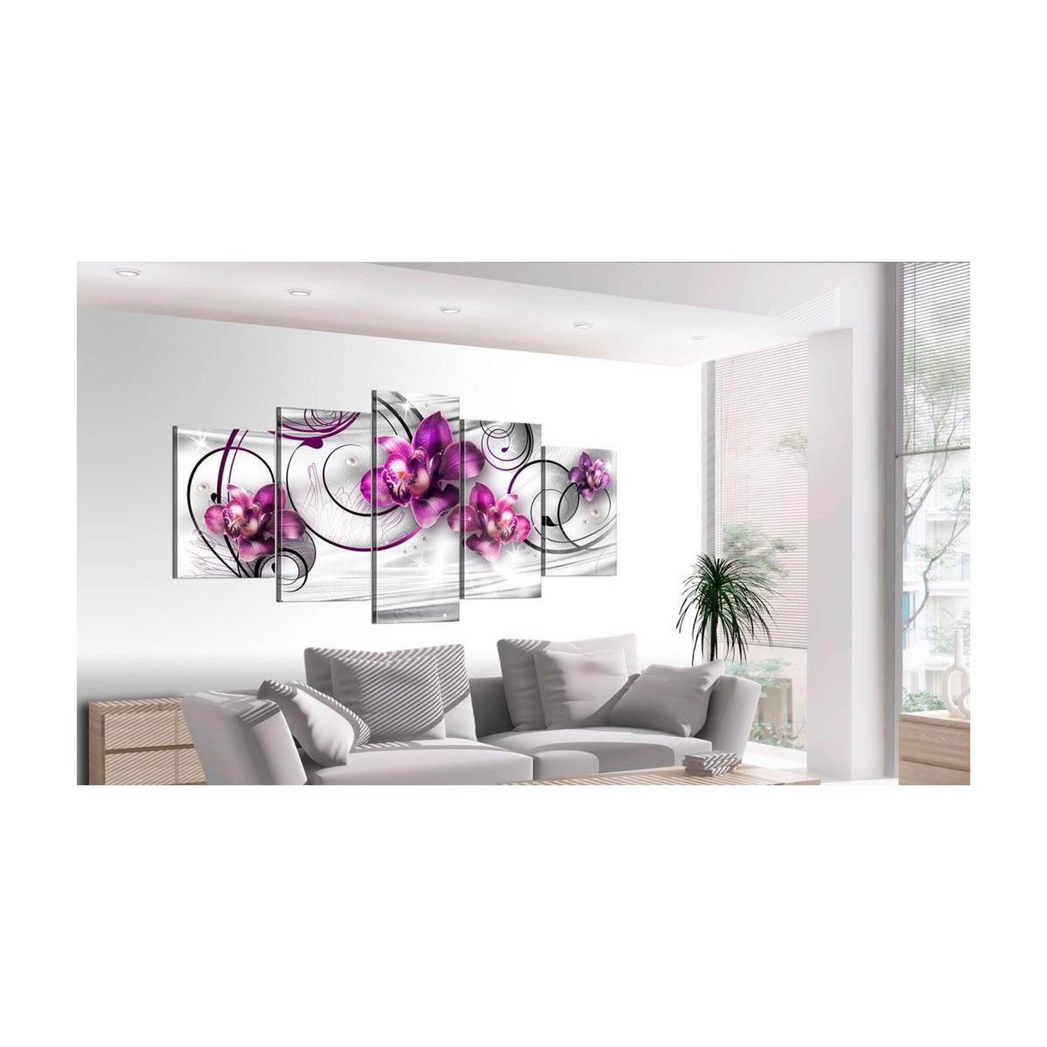 Voir la diapositive 2 : Paris Prix Tableau imprimé  orchids & pearls