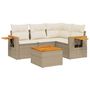 Voir la diapositive 2 : VIDAXL Salon de jardin avec coussins 5 pcs beige resine tressee
