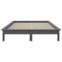 Voir la diapositive 5 : VIDAXL Cadre de lit sans matelas gris 140x190 cm bois de pin massif