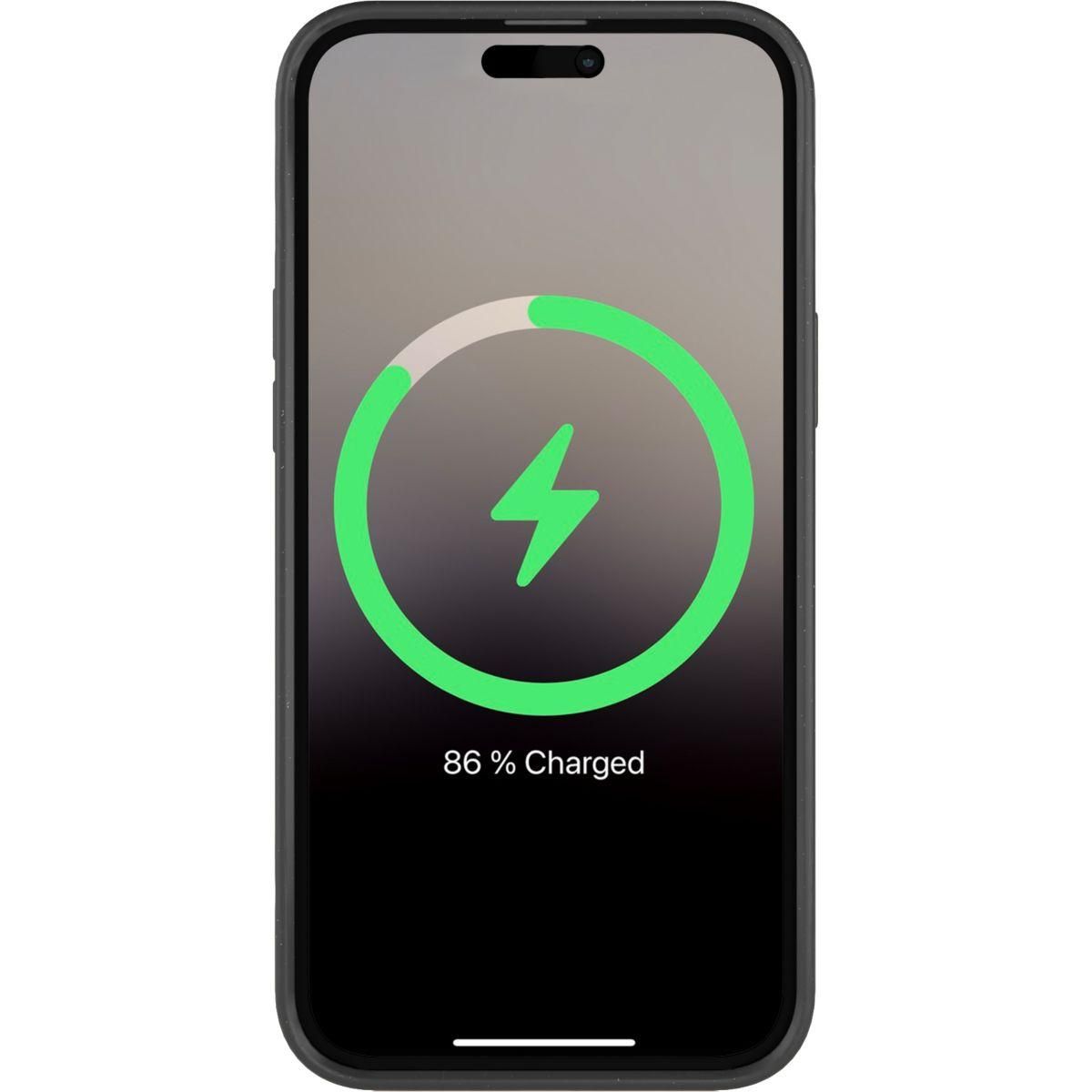 WOODCESSORIES Coque bumper iPhone 14 Plus transparent Taupe