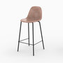 Voir la diapositive 2 : Rendez vous déco Pack 4 chaises pour îlot central taupe et gris/noir 65 cm-Henrik