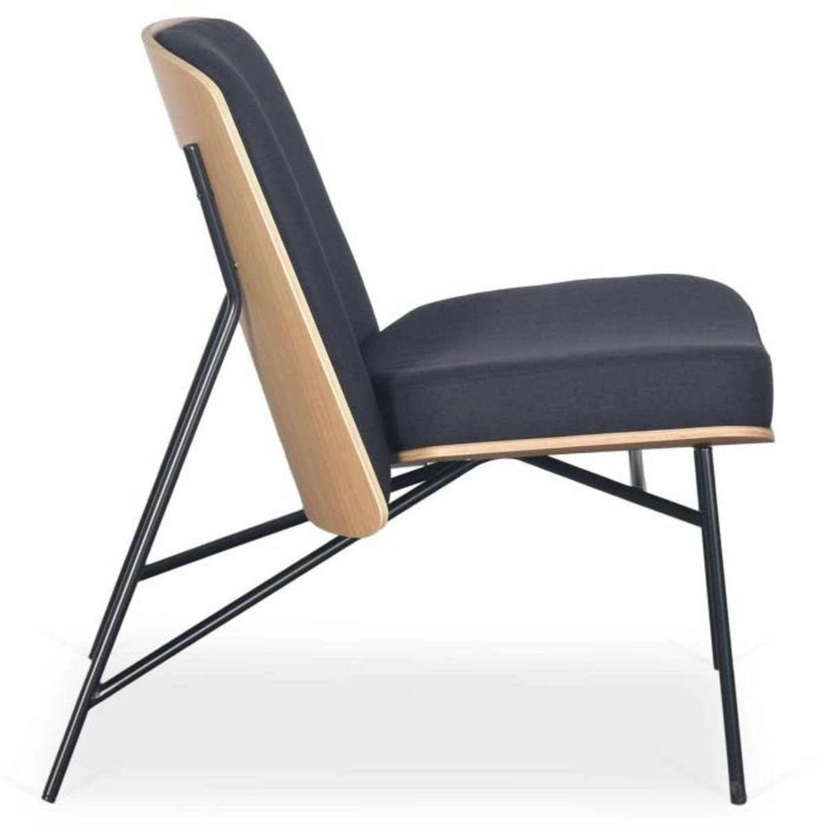Paris Prix Fauteuil Design  Vincente  80cm Noir