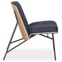Voir la diapositive 4 : Paris Prix Fauteuil Design  Vincente  80cm Noir