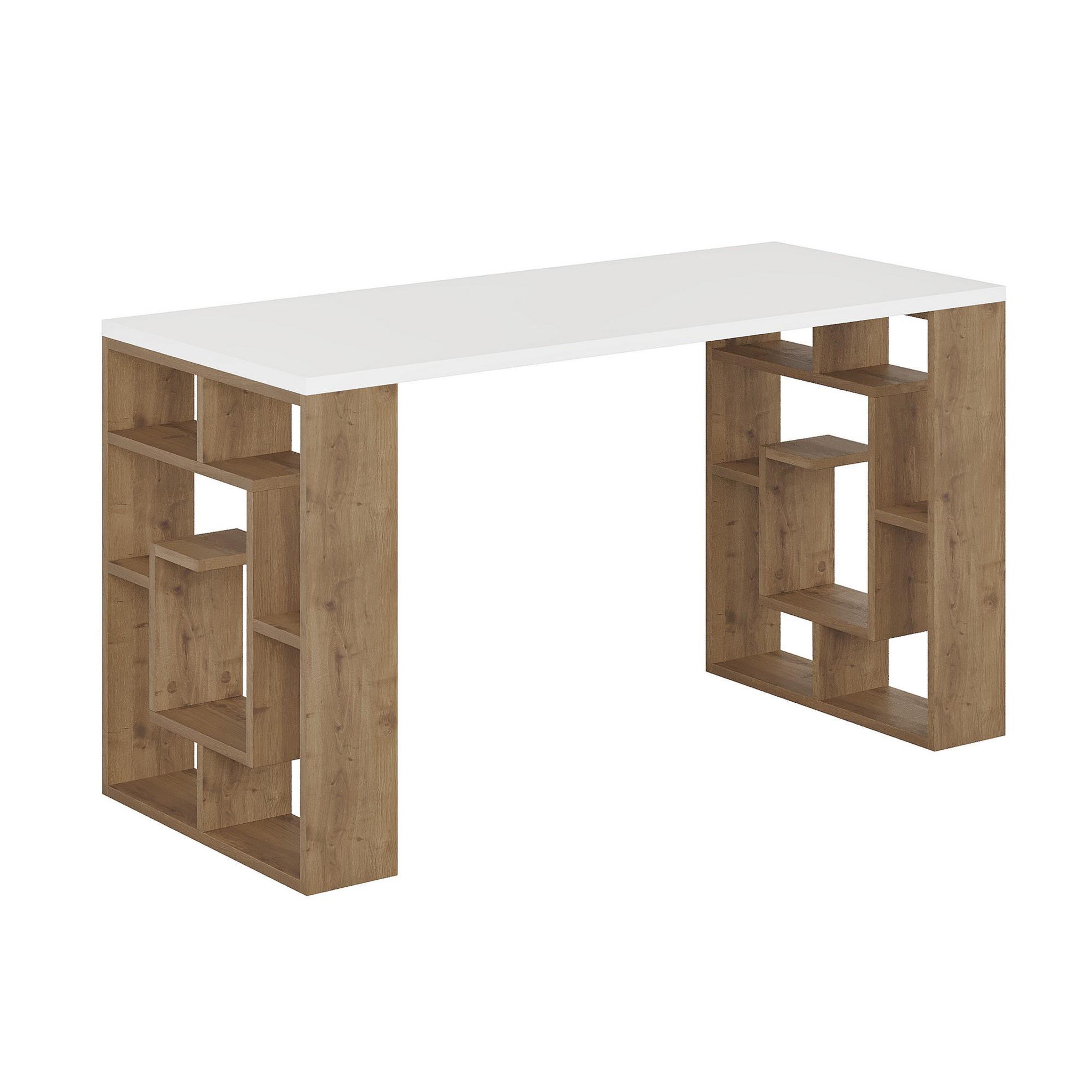 Habitat et Jardin Bureau en bois  maze  140 x 60 x 75 cm - blanc