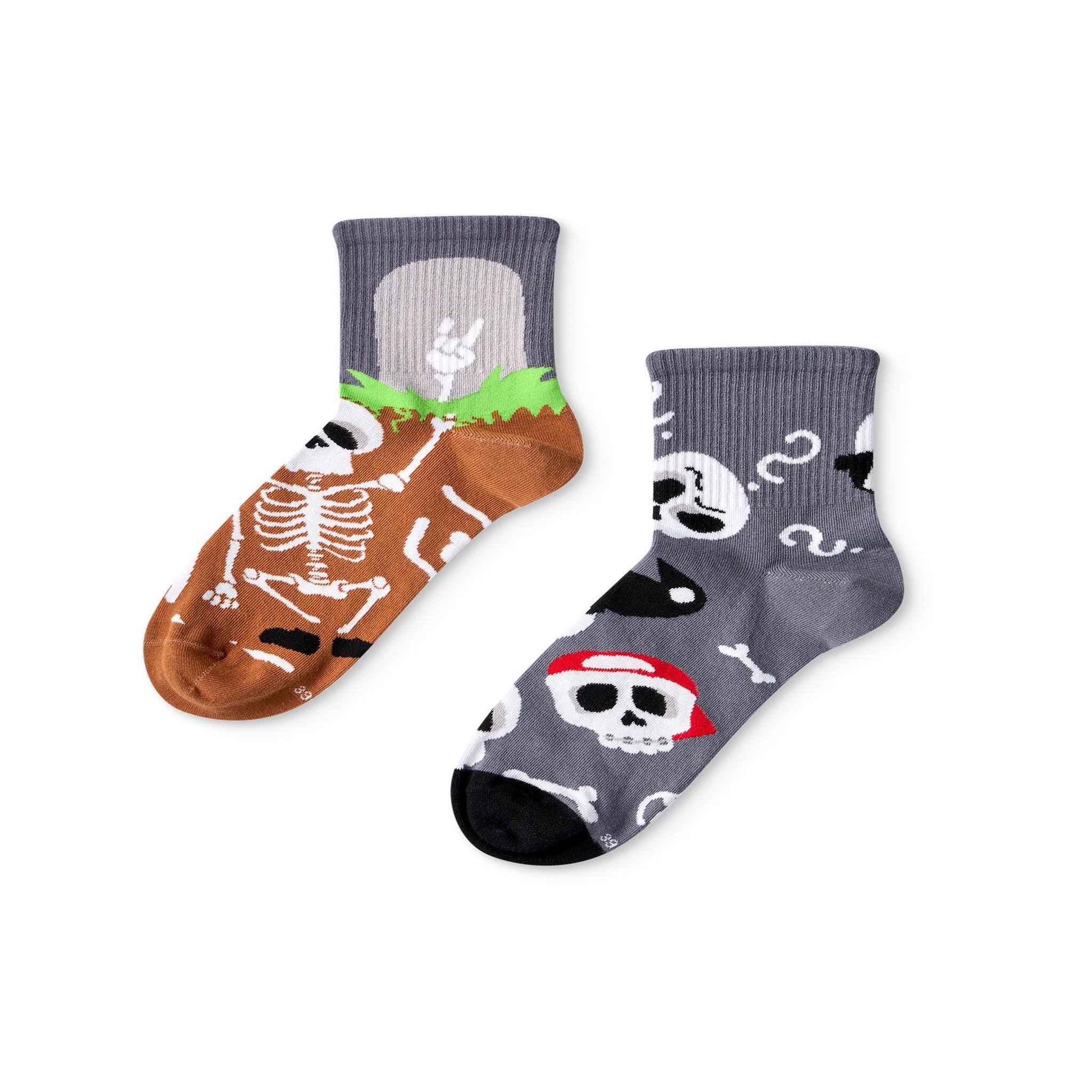 DEDOLES Chaussettes courtes squelettes drôles