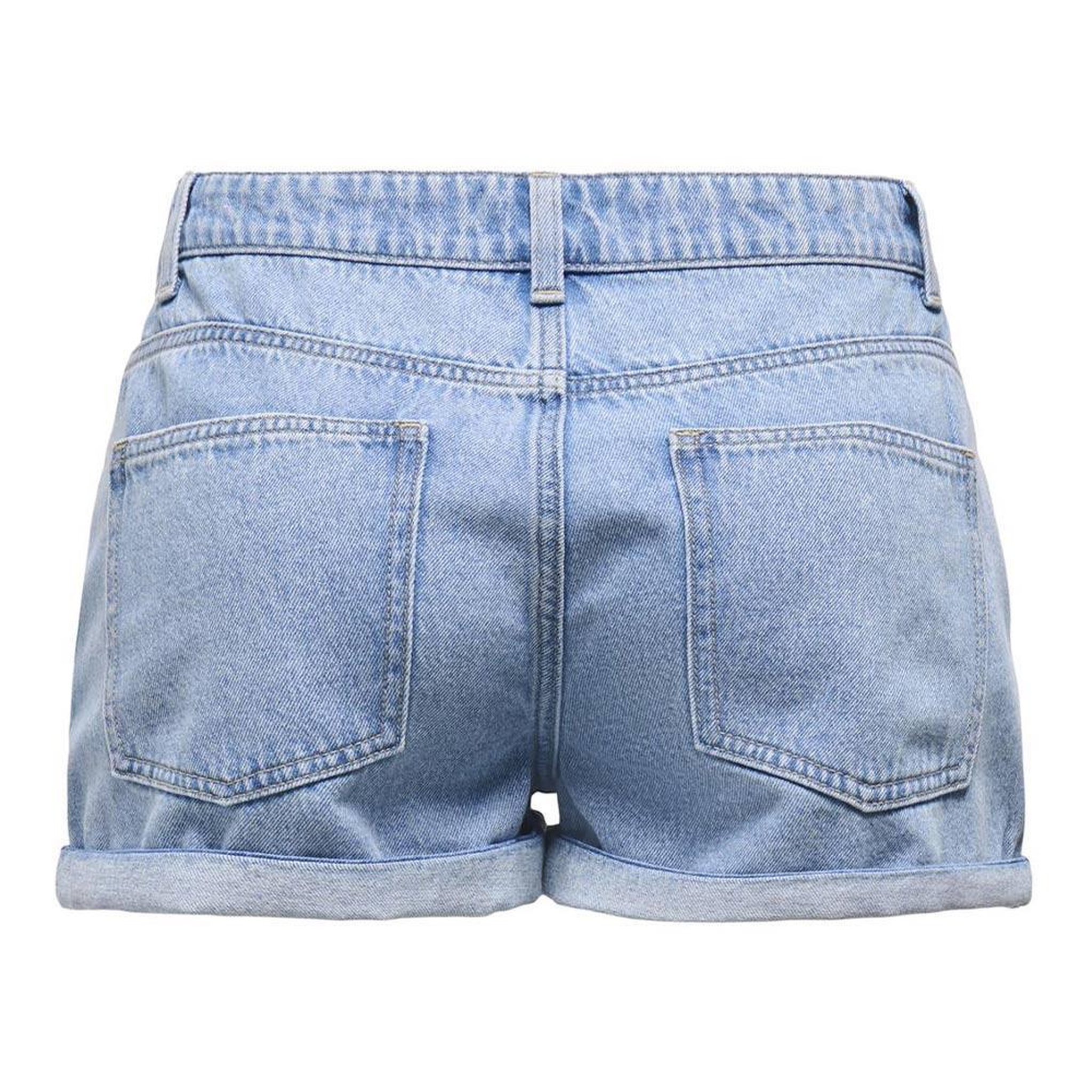Voir la diapositive 2 : Only Short en Jean Bleu Femme Only Fold Up